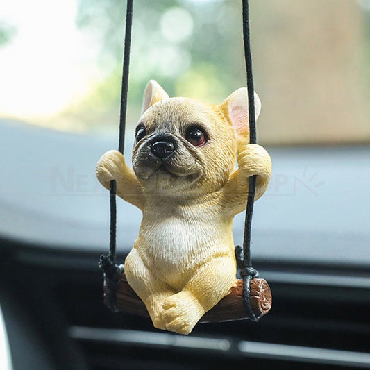 Swinging French Bulldog Car Ornament-Next Deal Shop-Next Deal Shop