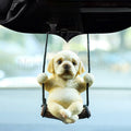 Swinging Labrador Car Ornament - Vehicle Rearview Mirror Interior Cute Decor