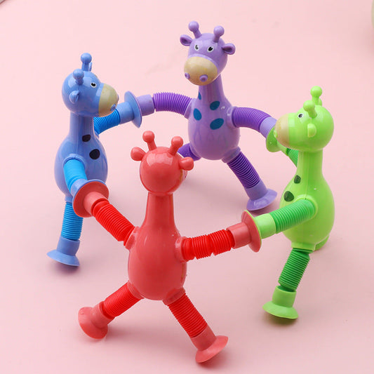 Telescopic Suction Cup Giraffe Toy-Next Deal Shop-1 Pc (random color)-Next Deal Shop