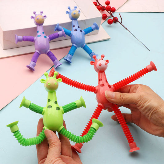 Telescopic Suction Cup Giraffe Toy-Next Deal Shop-1 Pc (random color)-Next Deal Shop