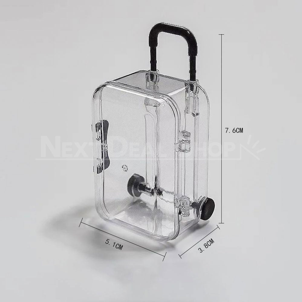 Transparent Mini-Suitcase Storage Box Decoration-Next Deal Shop-Next Deal Shop