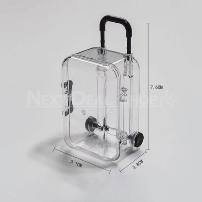 Transparent Mini-Suitcase Storage Box Decoration-Next Deal Shop-Next Deal Shop
