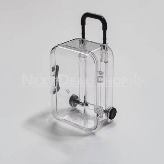 Transparent Mini-Suitcase Storage Box Decoration