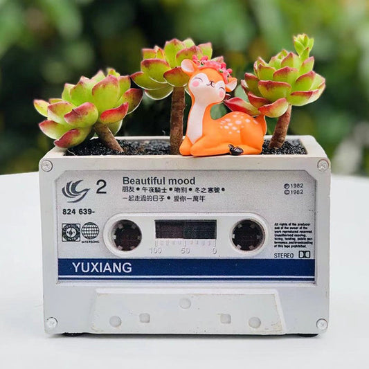 Cassette Tape Succulent Planter
