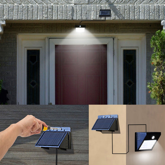 ALL-NEW Solar Powered Motion Sensor Light (W/ Detachable Solar Panel)