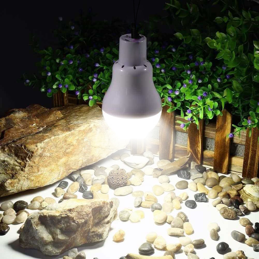 Solar-Powered LED Portable Bulb - Perfect for Camping!
