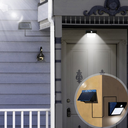 ALL-NEW Solar Powered Motion Sensor Light (W/ Detachable Solar Panel)