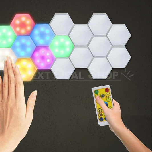 Wireless LED Smart-Tap Hexagon Light Set with Remote Control-Next Deal Shop-Next Deal Shop