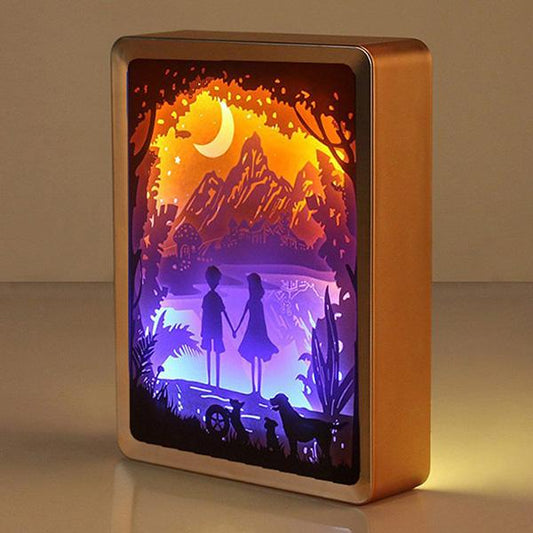Hand in Hand Shadow Paintings Night Light - Bedroom Desk Home Lamp Decor
