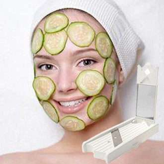 Cucumber Slicer DIY Beauty Tool with Built in Mirror