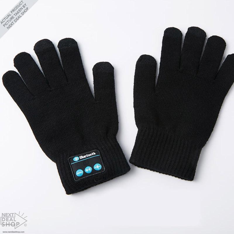 Wireless Bluetooth Gloves with Built-in Speaker and Mic for Phones