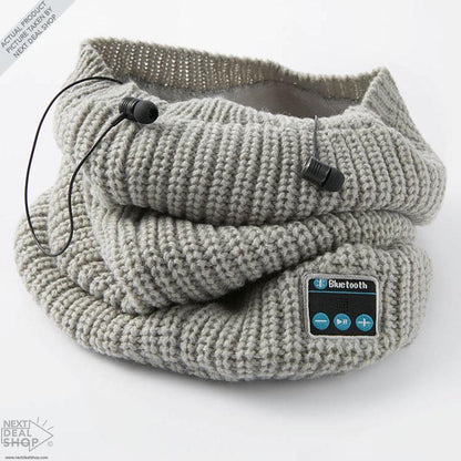 Bluetooth Smart Neck Warmer Scarf with Built-in Speaker and Mic