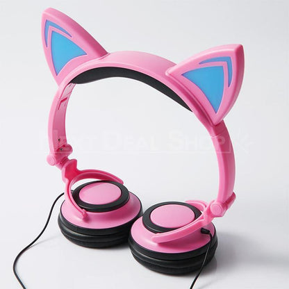 Cat Ear Headphones With LED Glowing Light-Next Deal Shop-Next Deal Shop