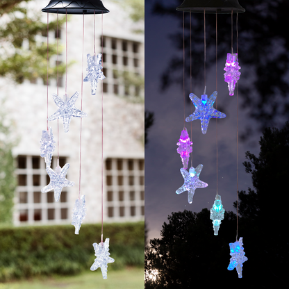 Solar-powered Dangling Starfish Light