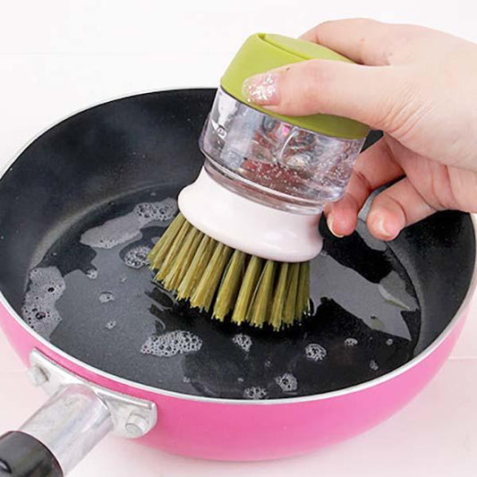 Cleaning Brush With Dispenser - Kitchen Household Cleaning Chores