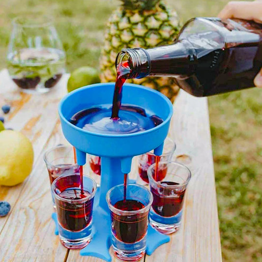 6-Way Shot Dispenser - Kitchen Bar Party Shot Dispenser