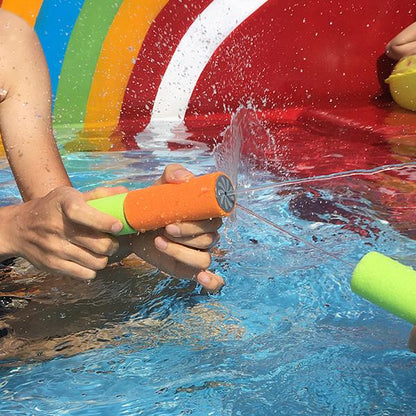 Pull Type High Pressure Toy Water Cannon (4pc) - Summer Beach Pool Outdoor Water Game Toy