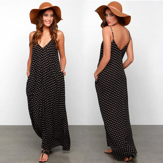 Polkadot Long Maxi Dress