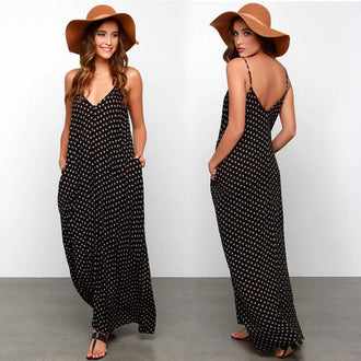 Polkadot Long Maxi Dress
