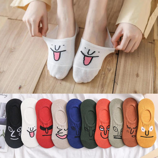 Funny Expression Socks (5 Pairs) - Daily Wear Novelty Gift
