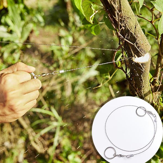 Handy Steel Wire Saw - Useful Outdoor Camping Survival Gadget Gift for Hiking Emergency Use