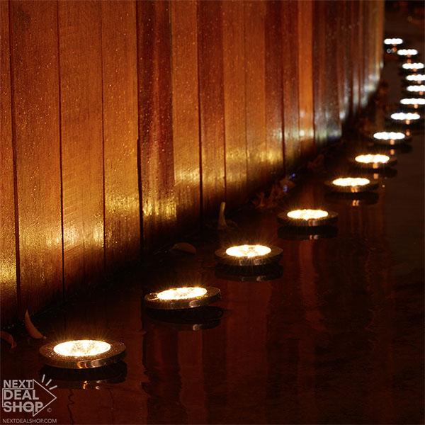 2 Pcs Solar-Powered LED Ground Light