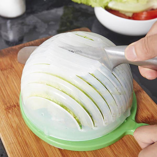 Easy Salad Cutter Bowl - Kitchen Home Quick Vegetable Salad Daily Food Prep
