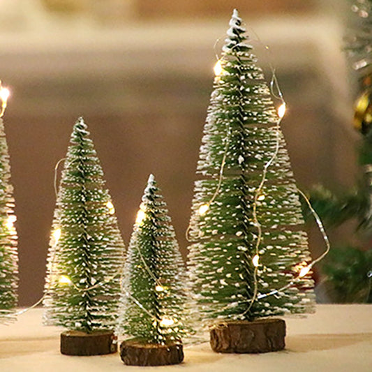 Desktop Small Christmas Tree - Home Office Tabletop Holiday Festive Decoration