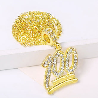 Diamante Pendant Fashion Necklace