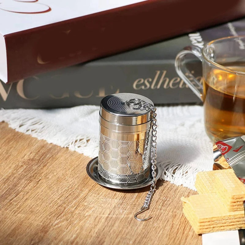 Stainless Steel Tea Diffuser with Drip Tray