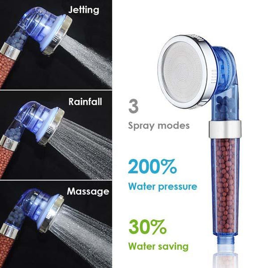 High-Pressure Ionic Pure Filter Shower Head - Enjoy SPA at Home!
