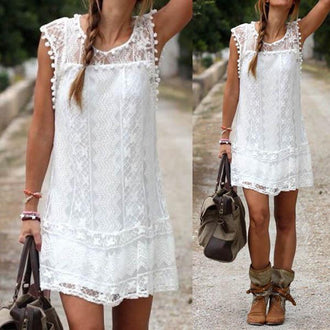 Summer Lace Mini Dress