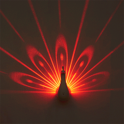 LED Peacock Projection Light - Home Living Room Decoration Lamp