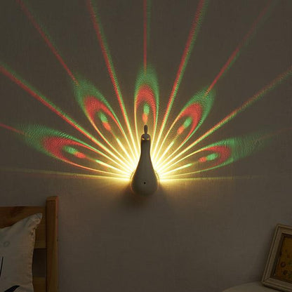 LED Peacock Projection Light - Home Living Room Decoration Lamp