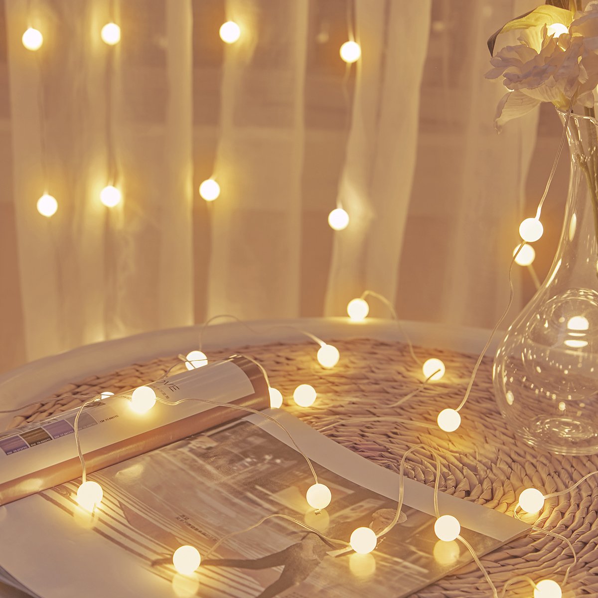 LED USB Globe Curtain Lights