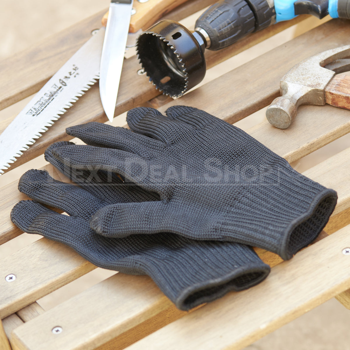 Level 5 Protection Cut-Resistant Gloves-Next Deal Shop-Black-Next Deal Shop