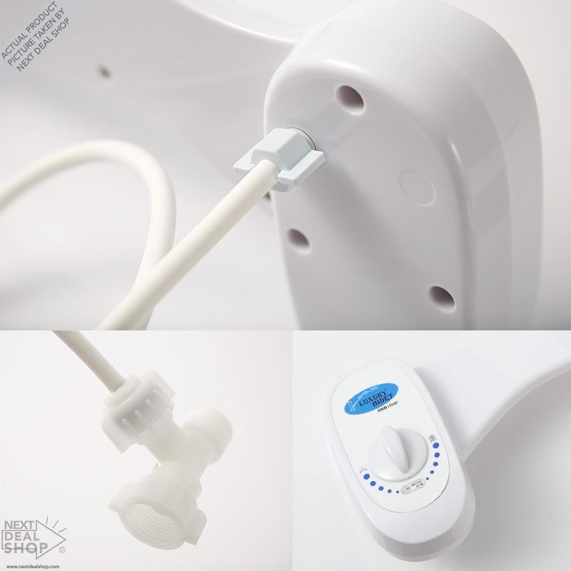 Non-Electric Fresh Water Spray Bidet Toilet Seat Attachment