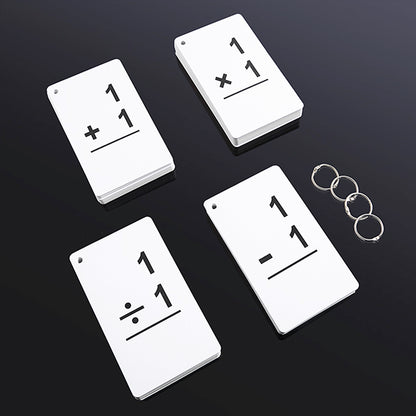 Math Flashcards - 216 Cards To Add Subtract Multiply And Divide - Kids Practice Educational