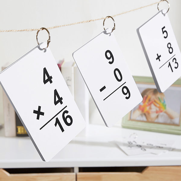 Math Flashcards - 216 Cards To Add Subtract Multiply And Divide - Kids Practice Educational