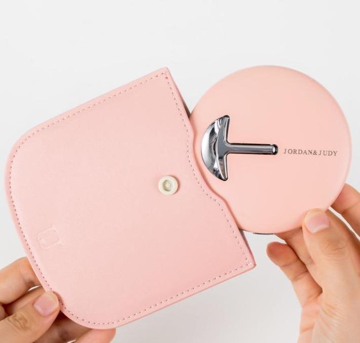 Mini LED Mirror with Stand - Home Bedroom Travel Makeup LED Mirror