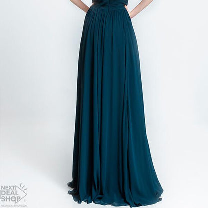 Halter Neck Keyhole Bridesmaid Dress