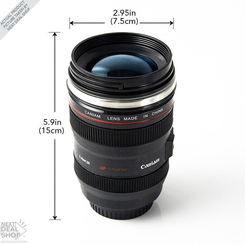 Stainless Steel Camera Lens Mug (11oz)