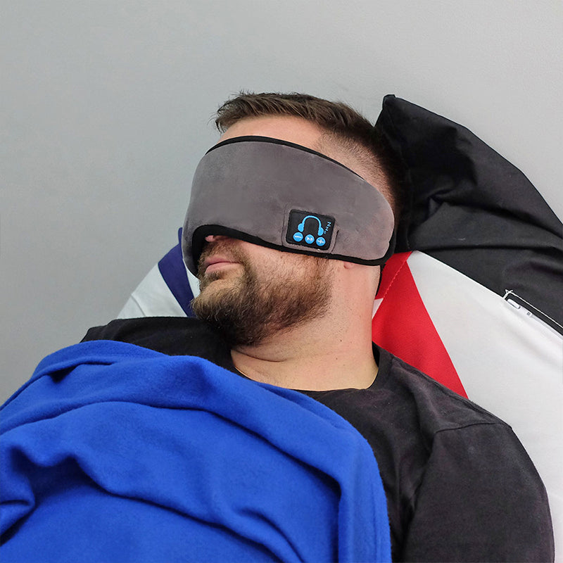 Bluetooth Sleep Mask Headphones - Good Sleep with Comfy Mask and Music