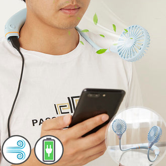 2-in-1 Lazy Fan with Power Bank