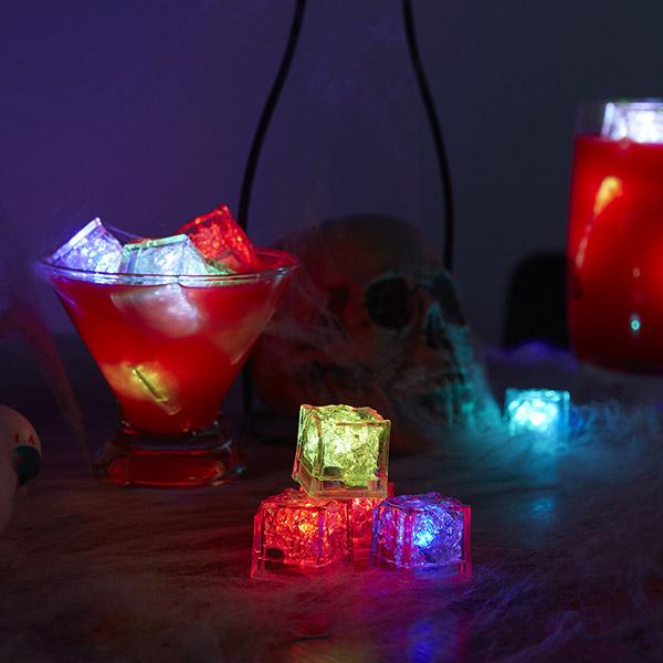 12 Pcs LED Water Activated Halloween Cubes