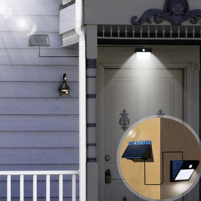 Solar-Powered Motion Sensor Security Light - No Wiring Needed, Easy Installations