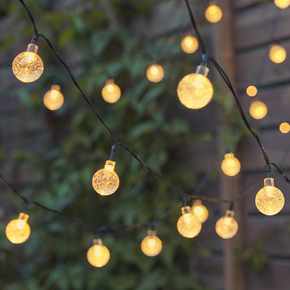 Solar-Powered Bubble Crystal Ball String Lights