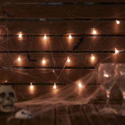 Solar-Powered Halloween LED Globe String Lights