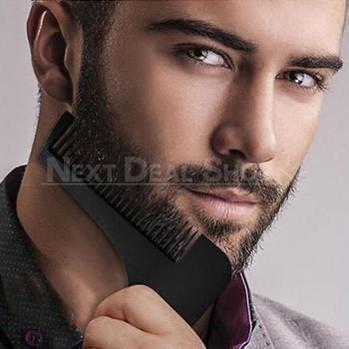 Perfect Beard Shaping Tool - Line it up, Shave over the edge, Perfect lines!-Next Deal Shop-Black-Next Deal Shop