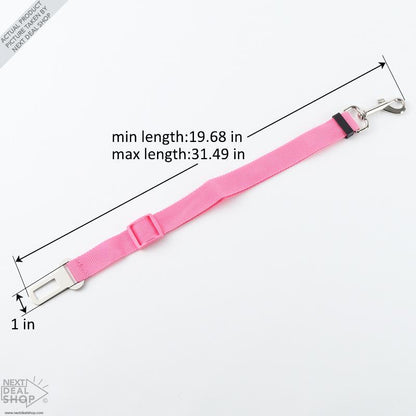 Pet Adjustable Safety Belt (6 Colors Available)